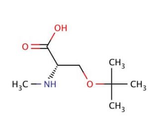 N-Methyl-O-tert-butyl-L-serine (CAS 197632-83-0) - chemical structure image