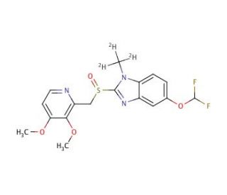 N-Methyl Pantoprazole-d3, mixture of 1 and 3 isomers - chemical structure image
