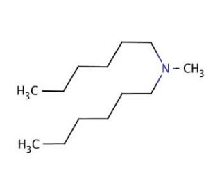 N-Methyldihexylamine (CAS 37615-53-5) - chemical structure image