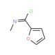 N-methylfuran-2-carboximidoyl chloride (CAS 6521-33-1) - chemical structure image