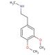 N-Methylhomoveratrylamine (CAS 3490-06-0) - chemical structure image