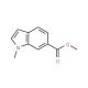 N-Methylindole-6-carboxylic acid methyl ester (CAS 1204-32-6) - chemical structure image