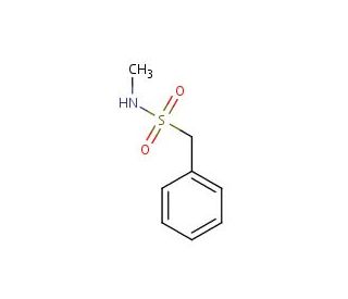 N-methylphenylmethanesulfonamide (CAS 19299-41-3) - chemical structure image