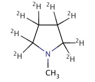 N-Methylpyrrolidine-2,2,3,3,4,4,5,5-d8 (CAS 131857-29-9) - chemical structure image