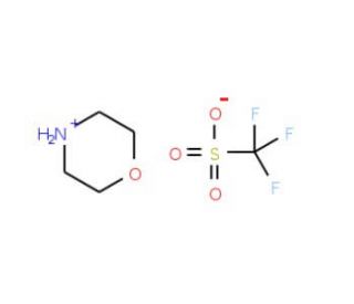 N-Morpholinium trifluoromethanesulfonate (CAS 77534-70-4) - chemical structure image