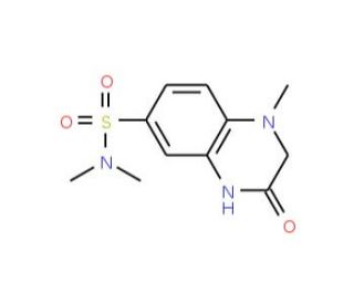 N,N,1-trimethyl-3-oxo-1,2,3,4-tetrahydroquinoxaline-6-sulfonamide - chemical structure image