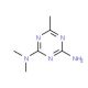 N,N,6-trimethyl-1,3,5-triazine-2,4-diamine (CAS 21320-31-0) - chemical structure image