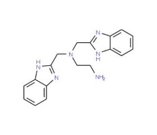 N,N-Bis(1H-benzimidazol-2-ylmethyl)ethane-1,2-diamine - chemical structure image