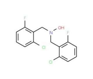 N,N-Bis(2-chloro-6-fluorobenzyl)hydroxylamine (CAS 175136-75-1) - chemical structure image