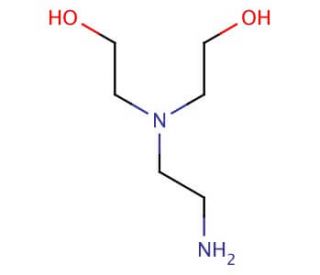 N,N-Bis(2-hydroxyethyl)ethylenediamine (CAS 3197-06-6) - chemical structure image