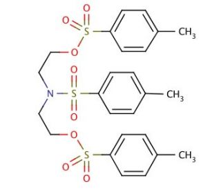 N,N-Bis[2-(p-tolylsulfonyloxy)ethyl]-p-toluenesulfonamide (CAS 16695-22-0) - chemical structure image