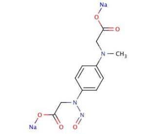 N,N-Dicarboxymethyl-N,N-dinitroso-p-phenylenediamine, Disodium Salt (CAS 1042969-16-3) - chemical structure image