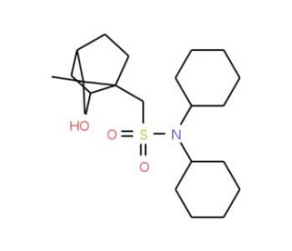 (&plus;)-N,N-Dicyclohexyl-(1R)-isoborneol-10-sulfonamide (CAS 96303-88-7) - chemical structure image