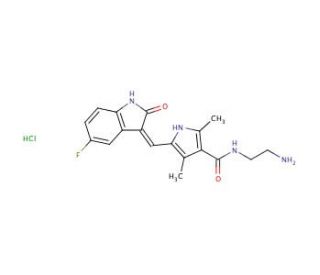 N,N-Didesethyl Sunitinib Hydrochloride (CAS 873077-70-4) - chemical structure image