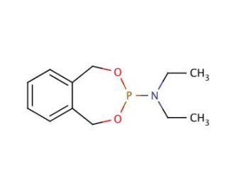 N,N-diethyl-1,5-dihydro-2,4,3-benzodioxaphosphepin-3-amine (CAS 82372-35-8) - chemical structure image