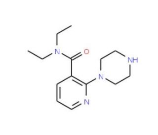 N,N-Diethyl-2-(1-piperazinyl)nicotinamide - chemical structure image