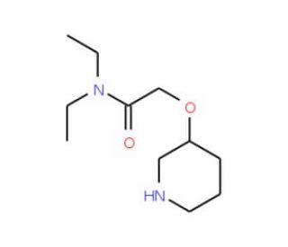 N,N-Diethyl-2-(3-piperidinyloxy)acetamide (CAS 902836-74-2) - chemical structure image