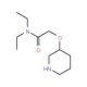 N,N-Diethyl-2-(3-piperidinyloxy)acetamide (CAS 902836-74-2) - chemical structure image