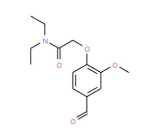 N,N-Diethyl-2-(4-formyl-2-methoxyphenoxy)acetamide - chemical structure image