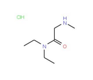 N,N-diethyl-2-(methylamino)acetamide hydrochloride (CAS 44897-15-6) - chemical structure image