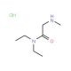 N,N-diethyl-2-(methylamino)acetamide hydrochloride (CAS 44897-15-6) - chemical structure image