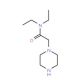 N,N-diethyl-2-piperazin-1-ylacetamide (CAS 40004-14-6) - chemical structure image