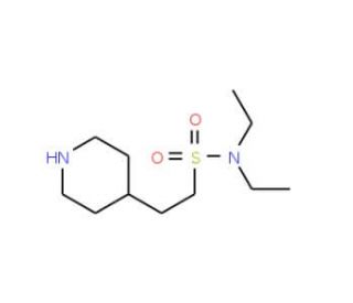 N,N-diethyl-2-(piperidin-4-yl)ethane-1-sulfonamide - chemical structure image