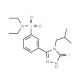 N,N-Diethyl-3-(4-isobutyl-5-mercapto-4H-[1,2,4]triazol-3-yl)-benzenesulfonamide - chemical structure image