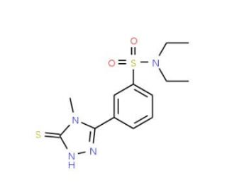 N,N-Diethyl-3-(5-mercapto-4-methyl-4H-[1,2,4]triazol-3-yl)-benzenesulfonamide - chemical structure image