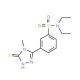 N,N-Diethyl-3-(5-mercapto-4-methyl-4H-[1,2,4]triazol-3-yl)-benzenesulfonamide - chemical structure image