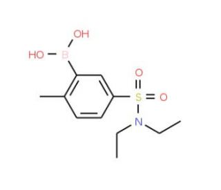 N,N-Diethyl 3-borono-4-methylbenzenesulfonamide (CAS 871329-80-5) - chemical structure image