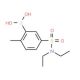 N,N-Diethyl 3-borono-4-methylbenzenesulfonamide (CAS 871329-80-5) - chemical structure image