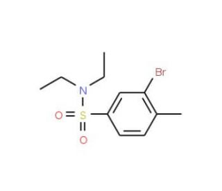 N,N-Diethyl 3-bromo-4-methylbenzenesulfonamide (CAS 850429-71-9) - chemical structure image