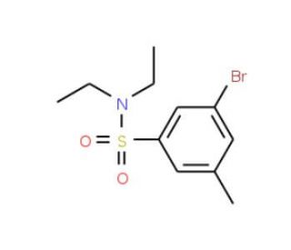 N,N-Diethyl 3-bromo-5-methylbenzenesulfonamide (CAS 1020252-94-1) - chemical structure image