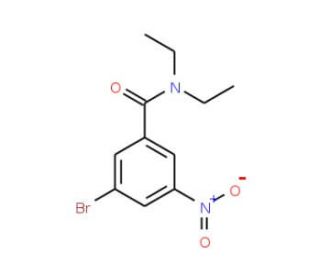 N,N-Diethyl 3-bromo-5-nitrobenzamide (CAS 929000-34-0) - chemical structure image
