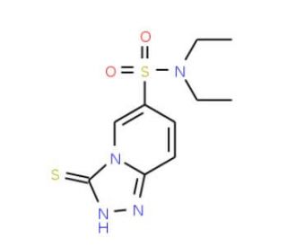 N,N-diethyl-3-mercapto[1,2,4]triazolo[4,3-a]pyridine-6-sulfonamide - chemical structure image