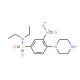 N,N-diethyl-3-nitro-4-piperazin-1-ylbenzenesulfonamide - chemical structure image