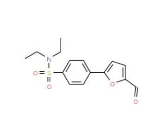 N,N-Diethyl-4-(5-formyl-furan-2-yl)-benzenesulfonamide - chemical structure image