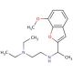 N,N-Diethyl-N′-[1-(7-methoxy-1-benzofuran-2-yl)-ethyl]ethane-1,2-diamine - chemical structure image