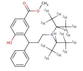 N,N-Diisopropyl-d14-3-[(5-methoxycarbonyl)-2-hydroxy)phenyl]-3-phenyl-propylamine (CAS 1189439-59-5) - chemical structure ima