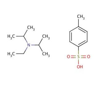 N,N-Diisopropylethylamine p-toluenesulfonate salt (CAS 62359-01-7) - chemical structure image