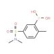 N,N-Dimethyl 3-borono-4-methylbenzenesulfonamide (CAS 871332-99-9) - chemical structure image
