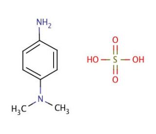 N,N-Dimethyl-p-phenylenediamine sulfate salt (CAS 536-47-0) - chemical structure image