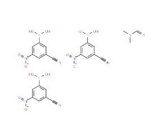 N,N-Dimethylformamide tris(3-cyano-5-nitrophenylboronate) (CAS 957034-47-8) - chemical structure image