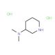 N,N-Dimethylpiperidin-3-aminedihydrochloride (CAS 126584-46-1) - chemical structure image