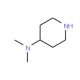 N,N-dimethylpiperidin-4-amine (CAS 50533-97-6) - chemical structure image