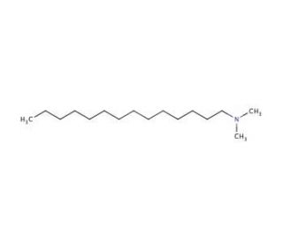 N,N-Dimethyltetradecylamine (CAS 112-75-4) - chemical structure image