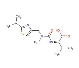 N-[[N-Methyl-N-[(2-isopropyl]-4-thiazolyl)methyl)amino]carbonyl-L-valine Carboxylic Acid (CAS 154212-61-0) - chemical structu