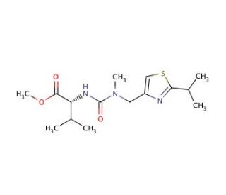 N-[[N-Methyl-N-[(2-isopropyl]-4-thiazolyl)methyl)amino]carbonyl-L-valine Methyl Ester - chemical structure image