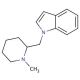 N-(N-Methylpiperidinyl)methylindole - chemical structure image